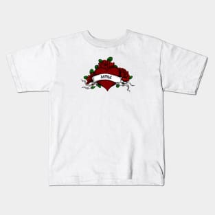 MOM HEART TATTOO Kids T-Shirt